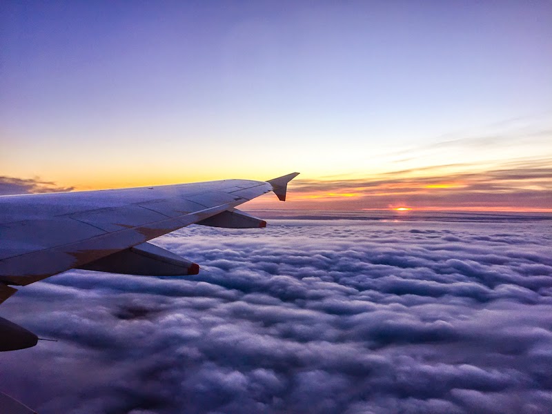 gorgeous view of the sunset and clouds in the sky