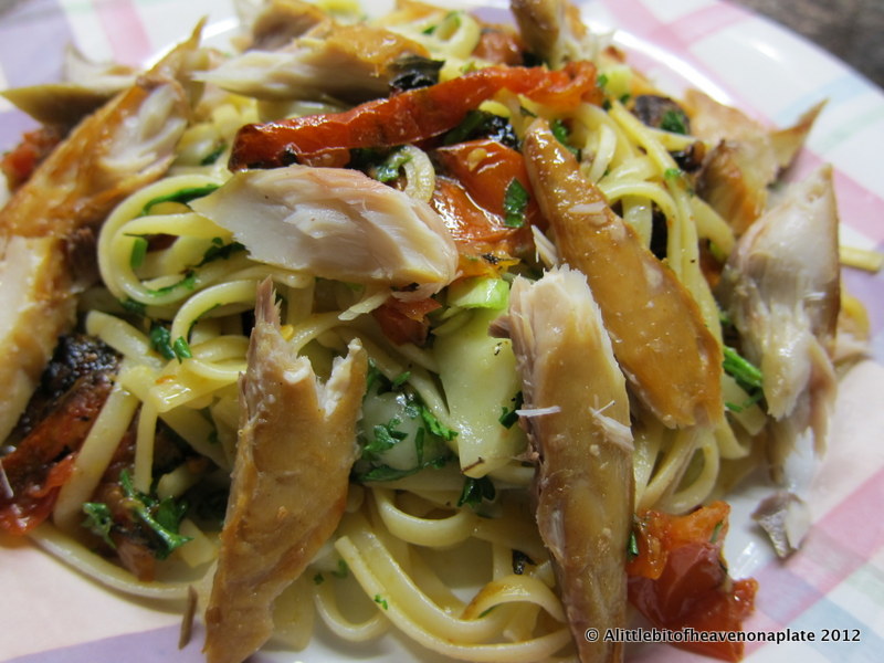 A little bit of heaven on a plate... Smoked mackerel, tomato and