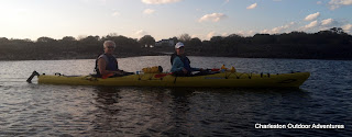 Kayak tour, twighlight, Folly Creek, Charleston Outdoor Adventures