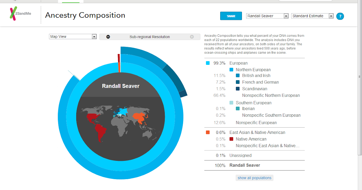 GeneaMusings My 23andMe DNA Test Results Post 1
