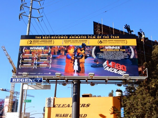The Lego Movie awards consideration billboard Lego Movie awards consideration billboard