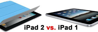 iPad 2 vs iPad 1 Specs Comparison Chart