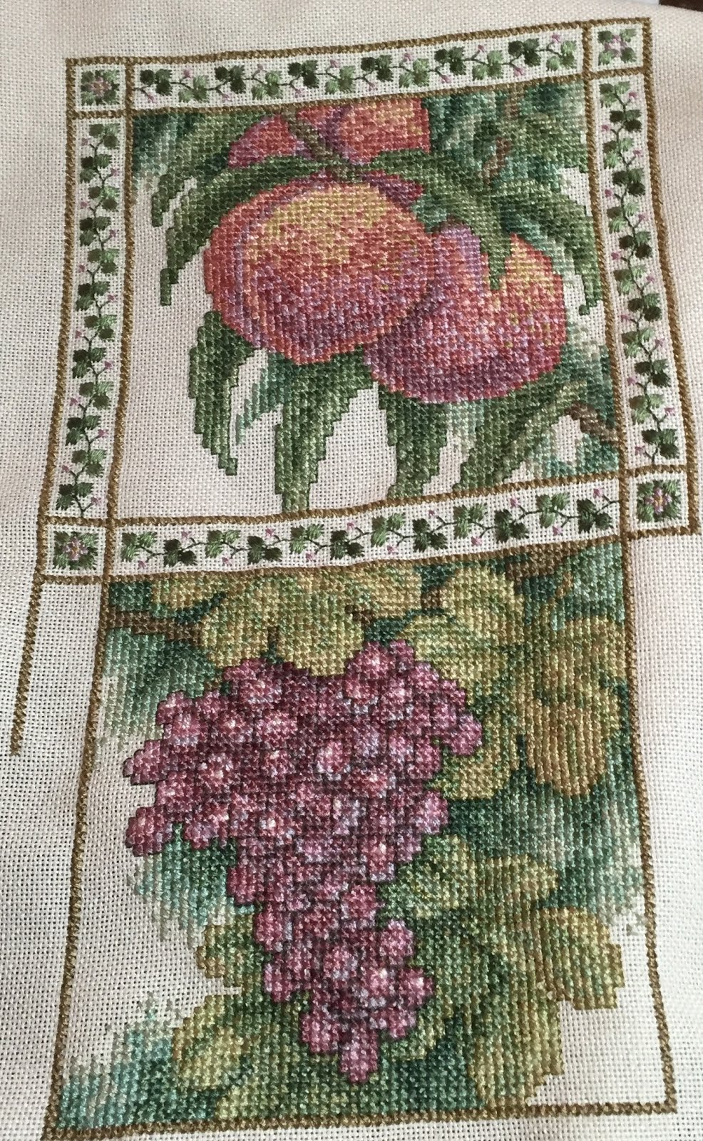 WIP- Teresa Wentzler's Fruit Bellpull