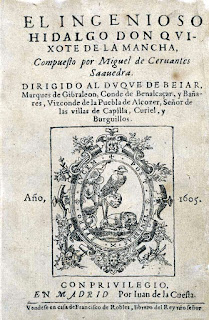 Portad de la primera edición de El Quijote