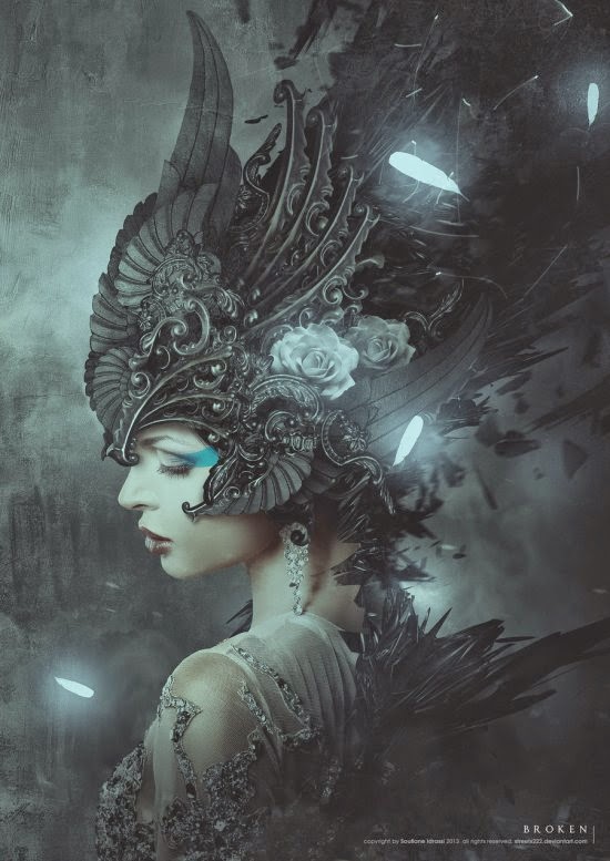 As impressionantes foto-manipulações com mulheres em contextos de fantasia e ficção de Soufiane Idrassi Idrassi Soufiane streetx222 deviantart ilustrações photoshop foto manipulações ficção científica fantasia mulheres