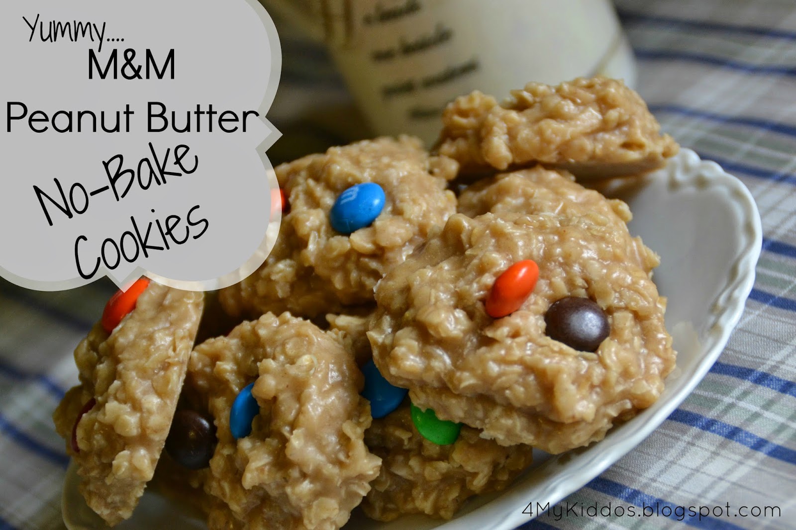 M&M Peanut Butter NOBake Cookies Sabrina Sandoval