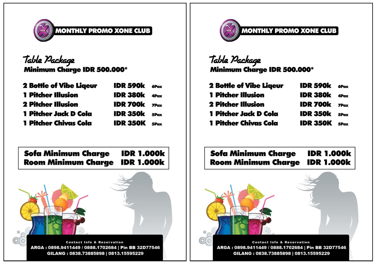 X One Club & Karaoke, Bogor MONTHLY PROMO X ONE CLUB