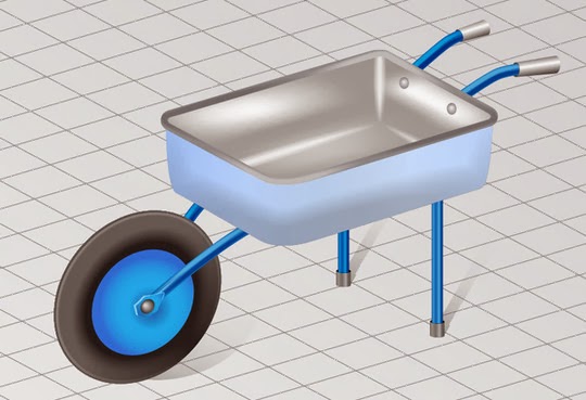 Wheelbarrow in Perspective Wheelbarrow in Perspective