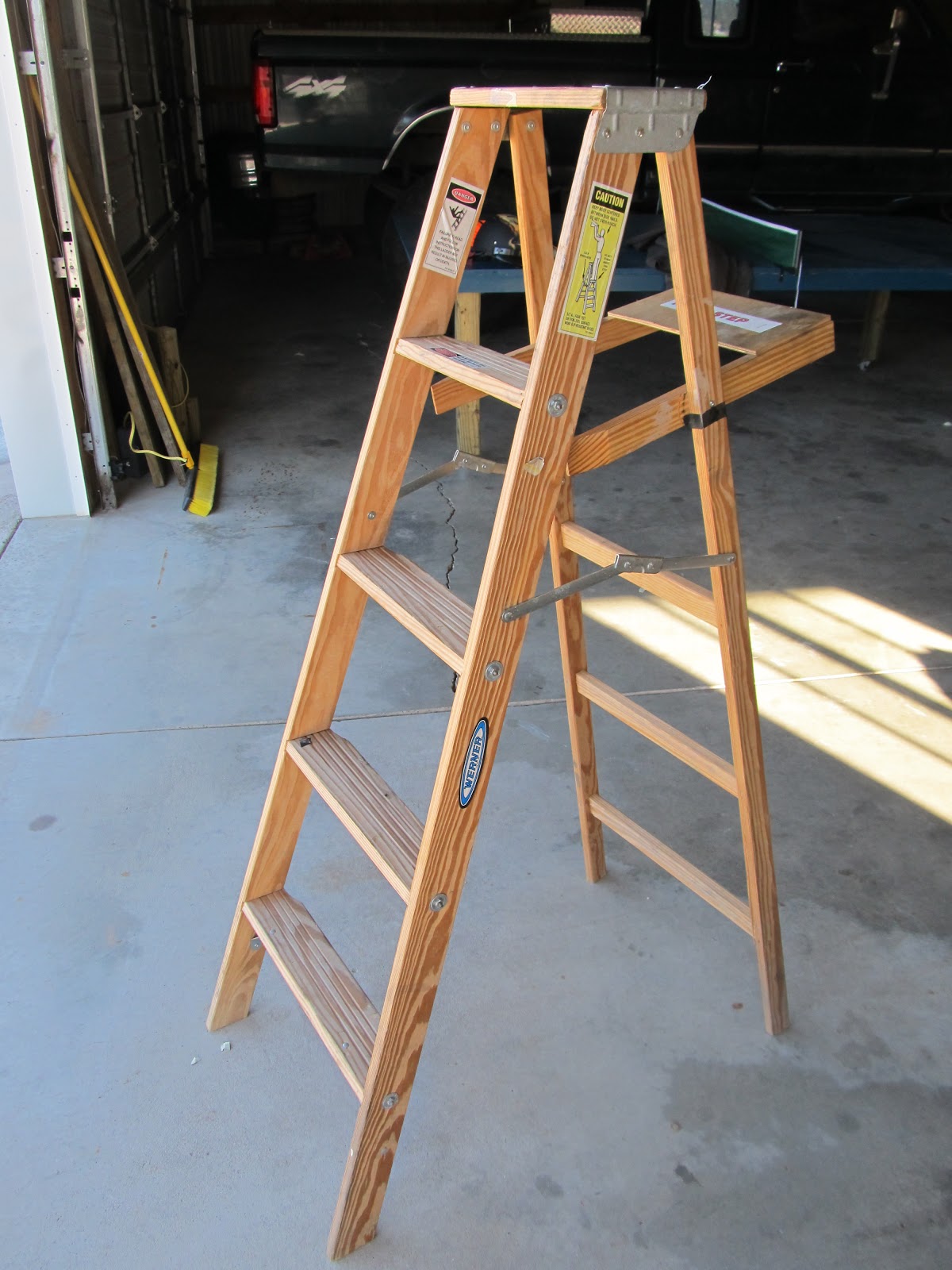 Home Sweet Homemade Thrift Store Ladder Turned Blanket Ladder