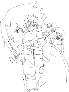 Yellow Coloring Pages: naruto coloring pages
