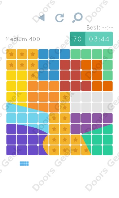 Blocks and Shapes Medium Level 400 Solution Cheats, Walkthrough for Blocks and Shapes Medium Level 400