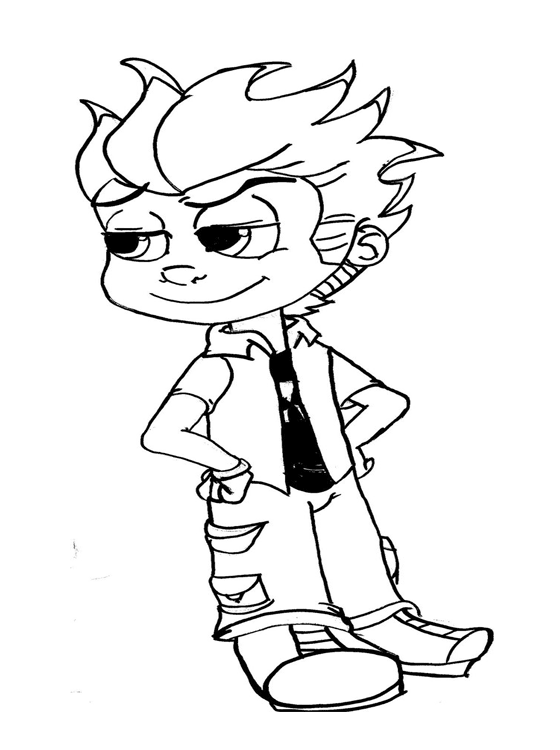 Kids Page Johnny Test Coloring Pages Free Printable Colouring Pages