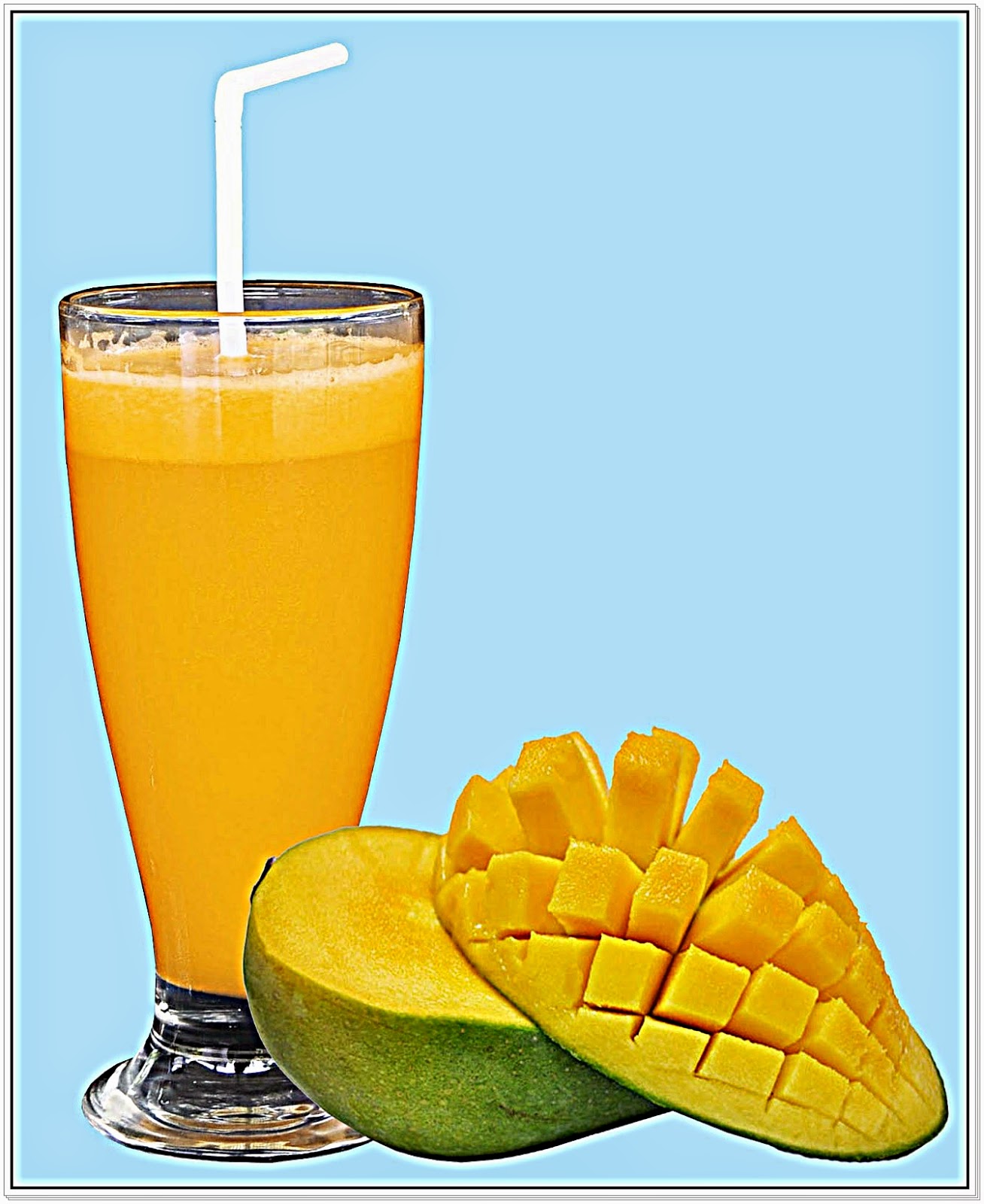 Jus buah mangga yang segar dan bermanfaat Jus buah mangga yang segar dan bermanfaat