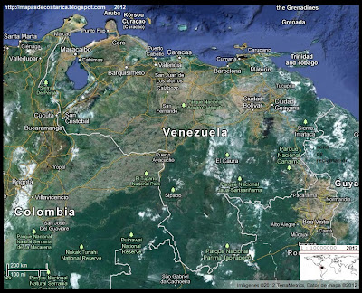 VENEZUELA, Vista Satelital de Google Maps VENEZUELA, Vista Satelital de Google Maps