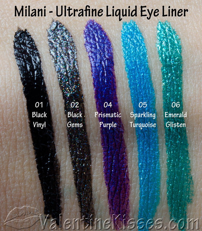 Valentine Kisses Milani Ultrafine Liquid Eyeliner 5 shades