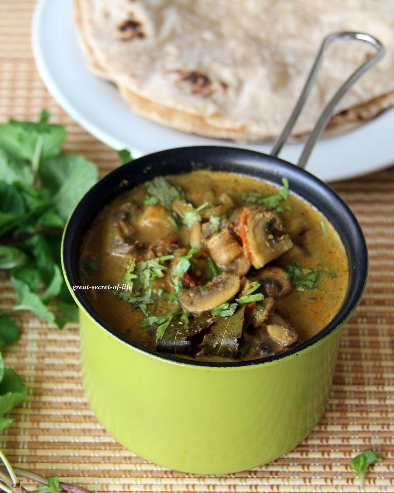 Mushroom Masala Greatsecretoflife