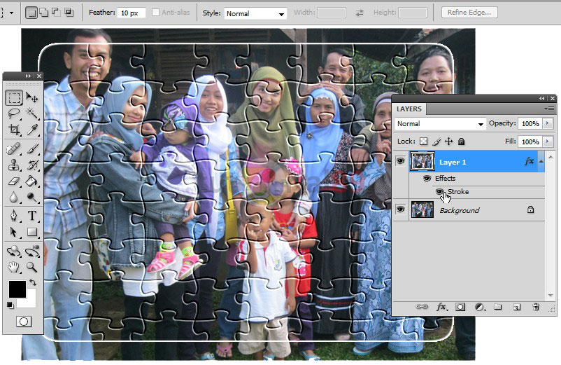 Cara membuat puzzle dengan photoshop Cara membuat puzzle dengan photoshop