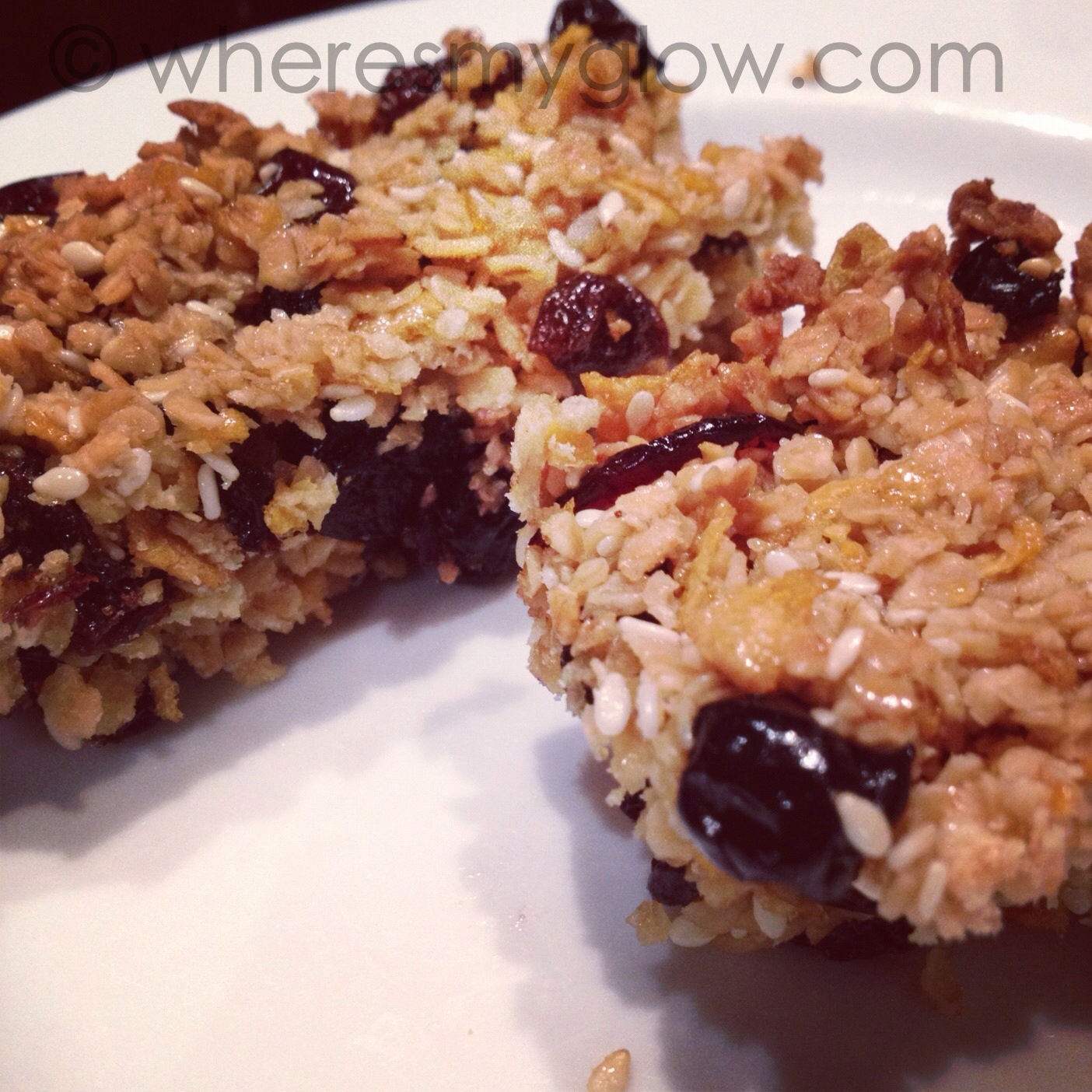 Where's My Glow? Homemade Nut Free Muesli Bars