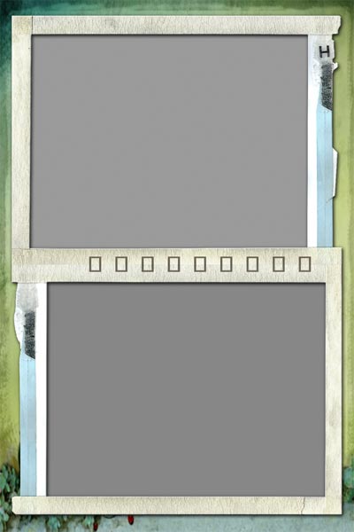 Free Cool Frames PSD Vertical Template With 2 Horizontal Images Free Cool Frames PSD Vertical Template With 2 Horizontal Images