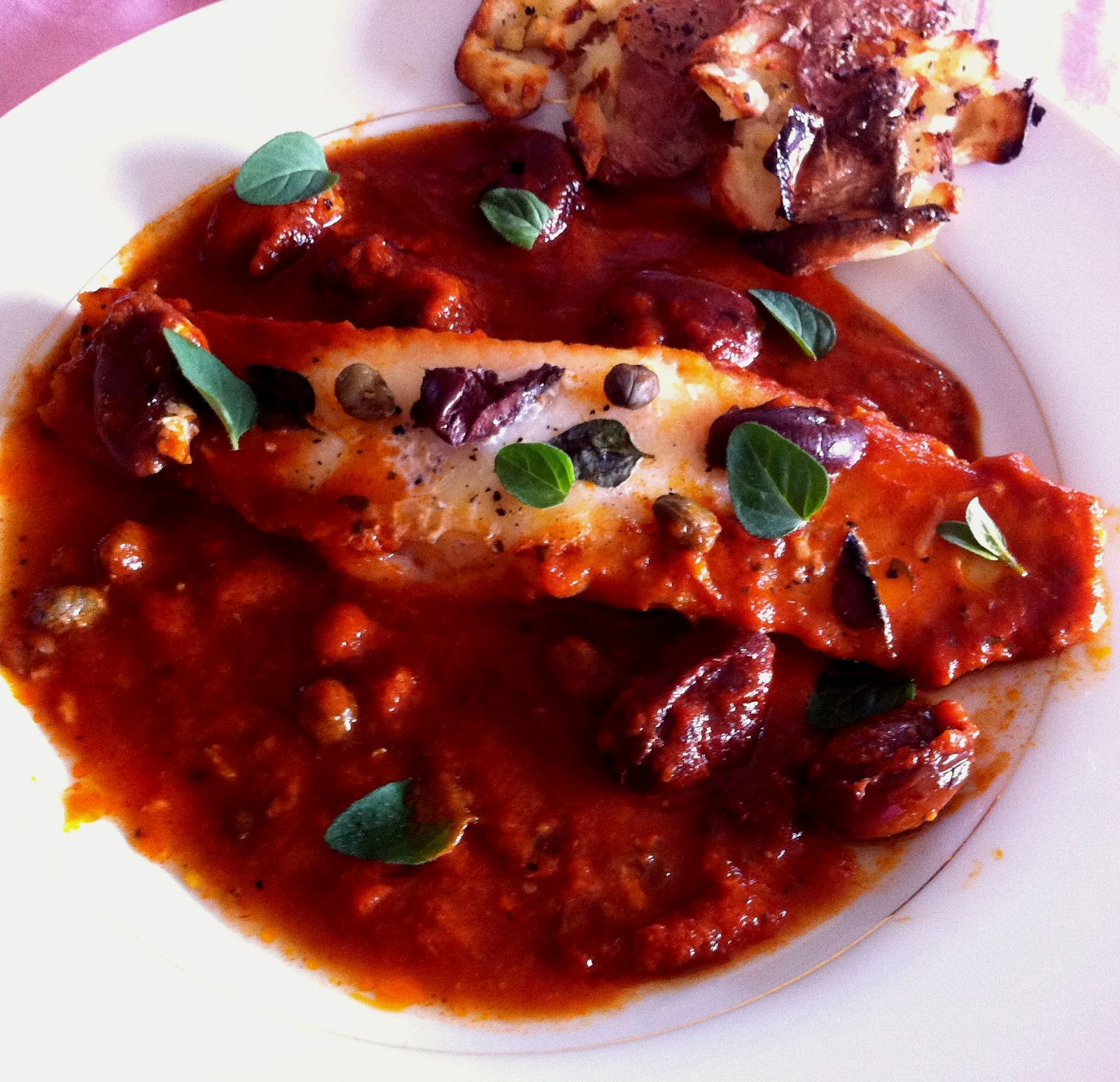 Simple PLANT BASED Recipes Baked White Fish with Olives and a Simple