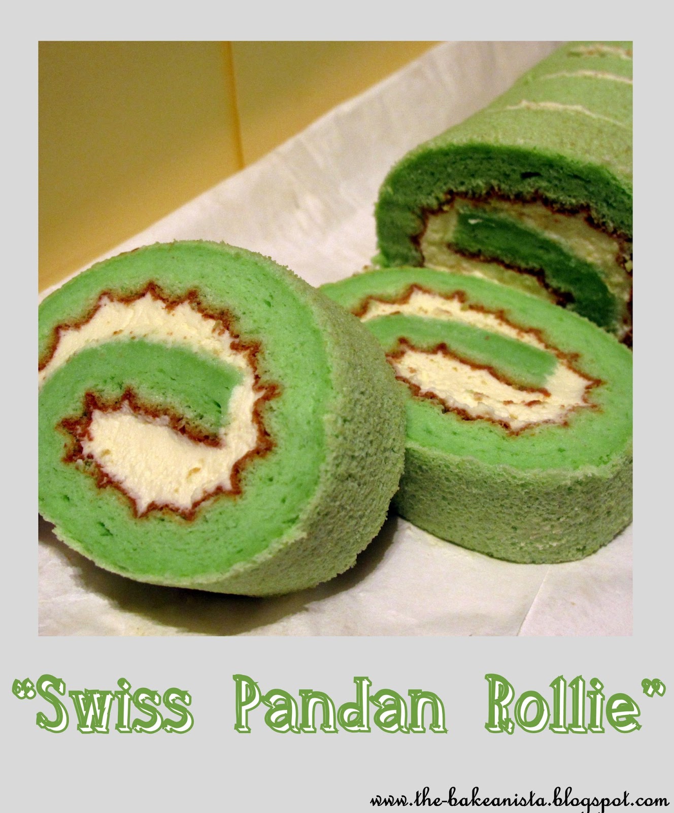 The Bakeanista Pandan Swiss Roll