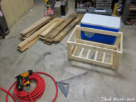 how to make a wood cooler stand from pallet