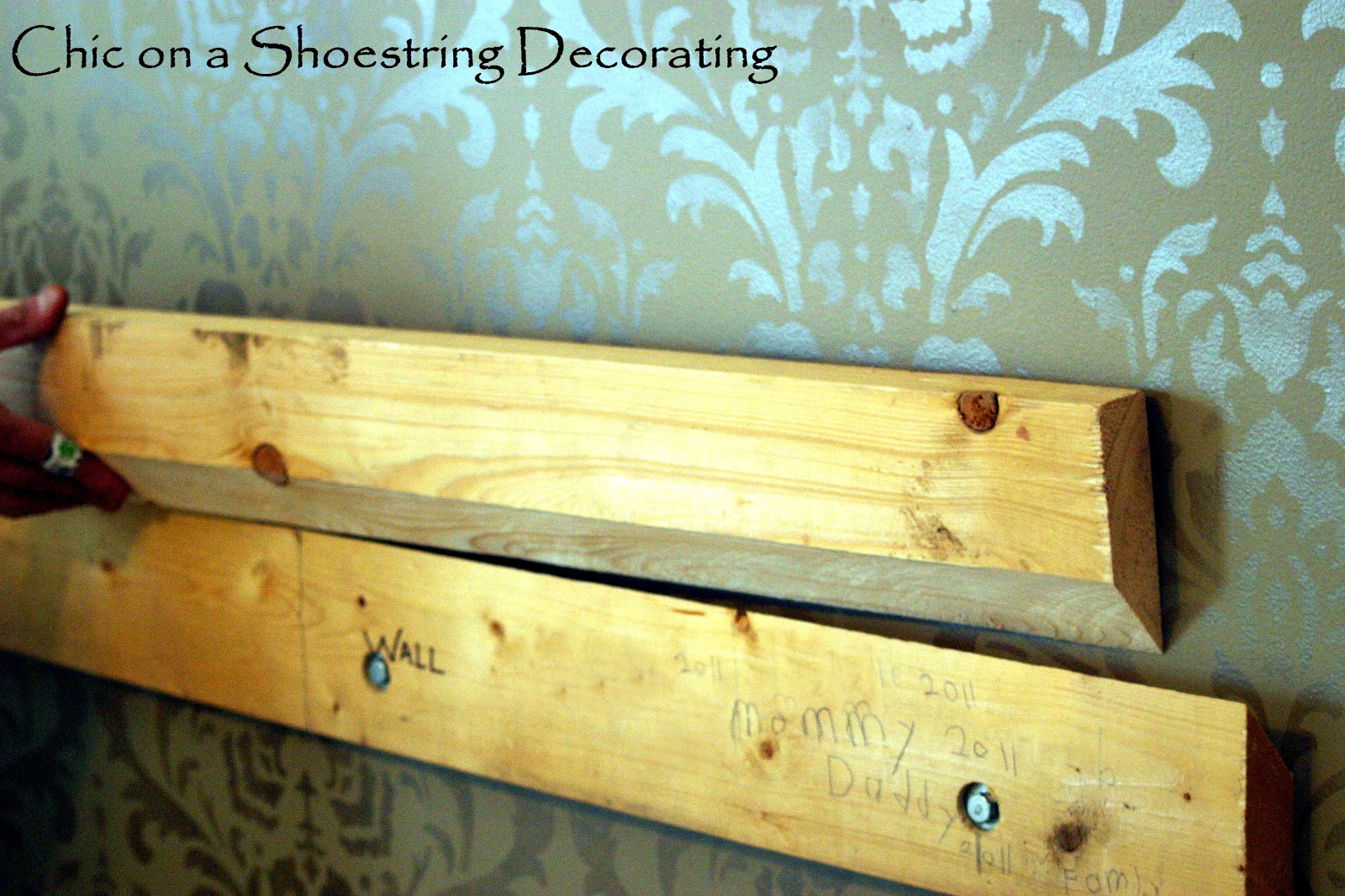 Chic on a Shoestring Decorating How to Make an Upholstered Headboard