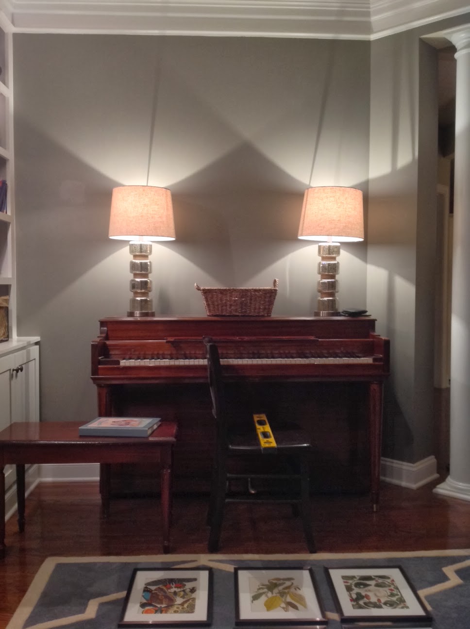 Right up my alley Art above the piano