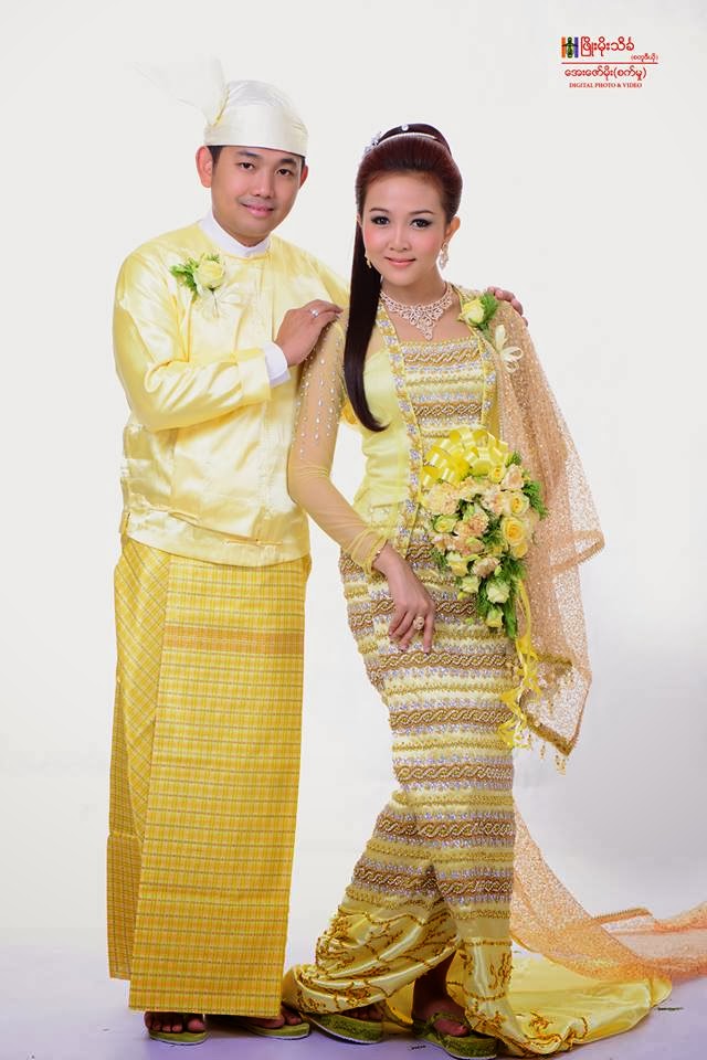 Myanmar Traditional Wedding Dress