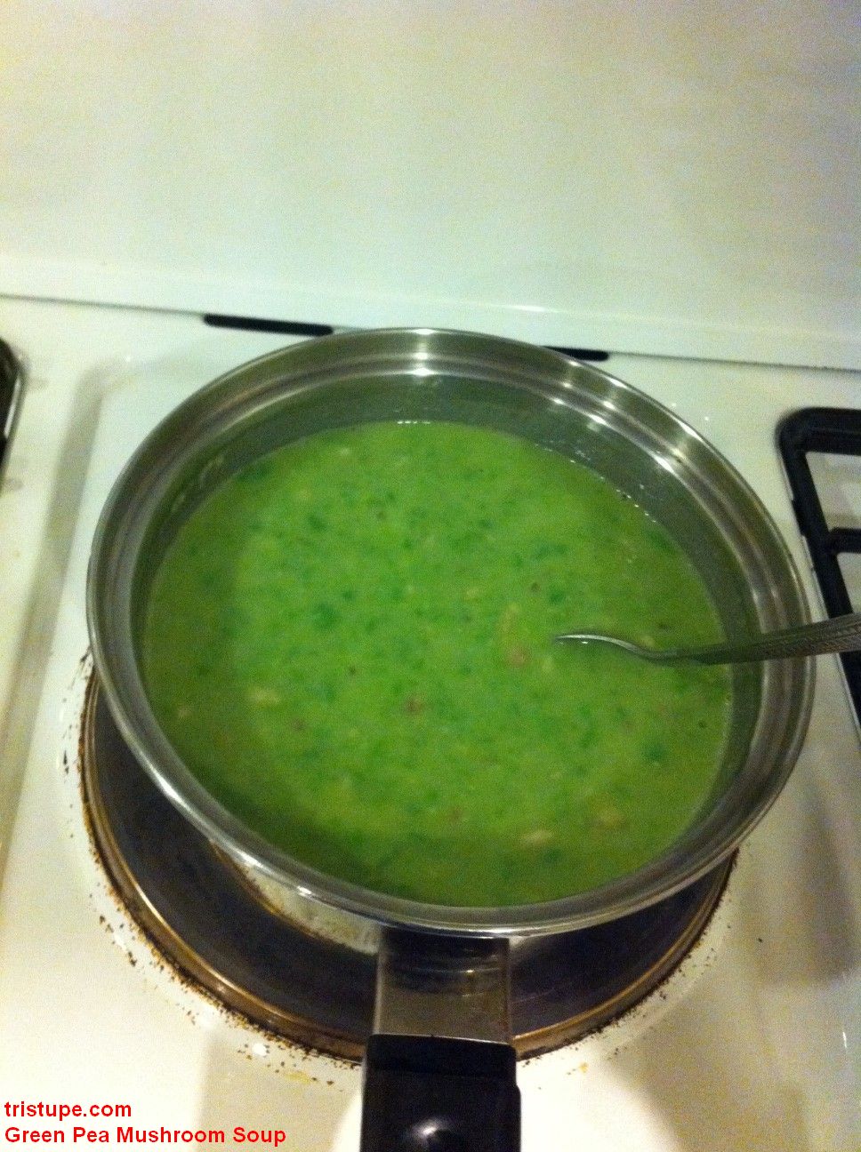 Green Pea Mushroom Soup for Dinner
