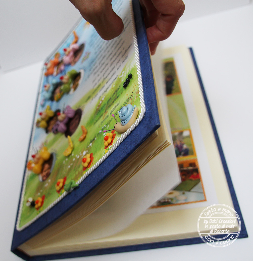 Album Fotografico 31x31 Cm In Tessuto Cotone - 80 Pagine Con Velina - Per Scrapbooking E Ricordi - Foto 7