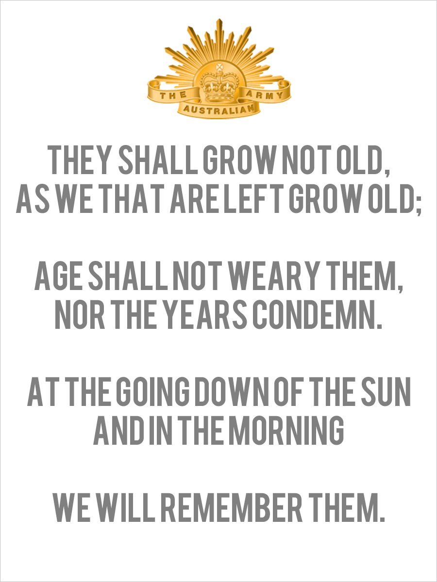 Anzac Day Ode