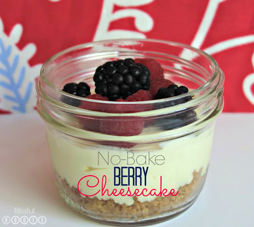 No-Bake Berry Cheesecake from Blissful Roots