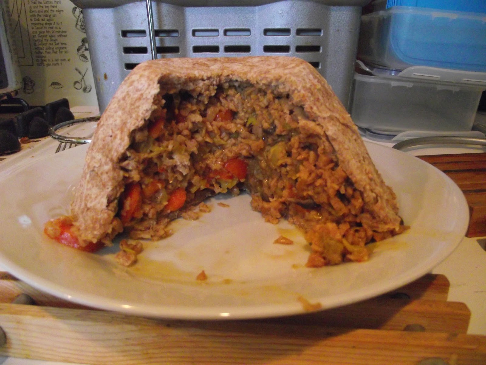 Rocket and Roses Vegan Kitchen Savoury Suet Pudding