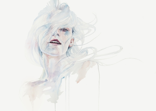 05-Ghost-in-your-Mind-Silvia-Pelissero-agnes-cecile-Watercolor-and-Oil-Paintings-Fading-and-Appearing-www-designstack-co