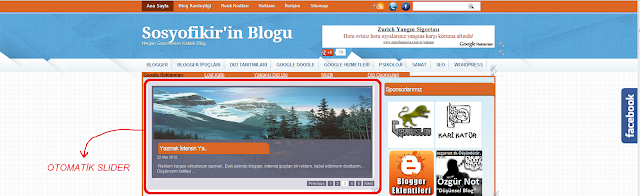 sosyofikir'in blog yazılarının üst kısmında bulunan slider. otomatik slider, Blogger otomatik slider, blogger eklentileri