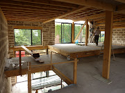 Suite chantier maison bois bioclimatique . Decoration Interieur Maison tage maison bois