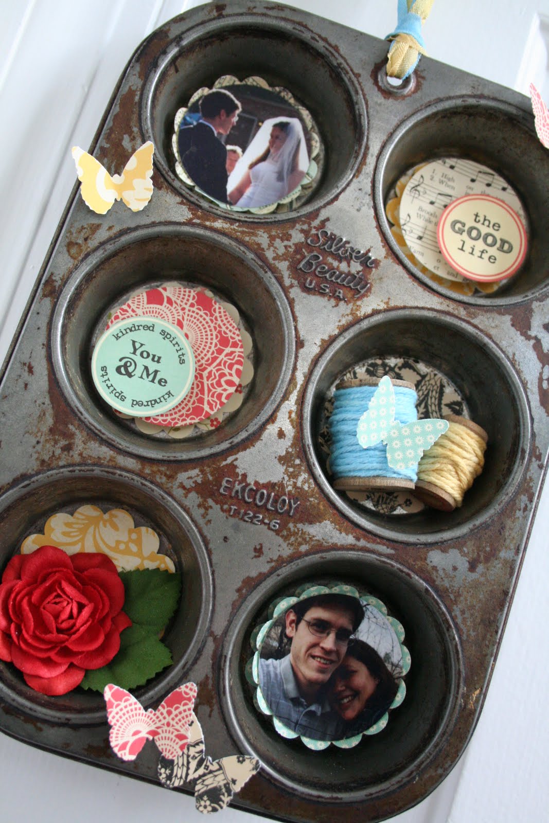 Bursts of Creativity Muffin Tin Wall Hanging