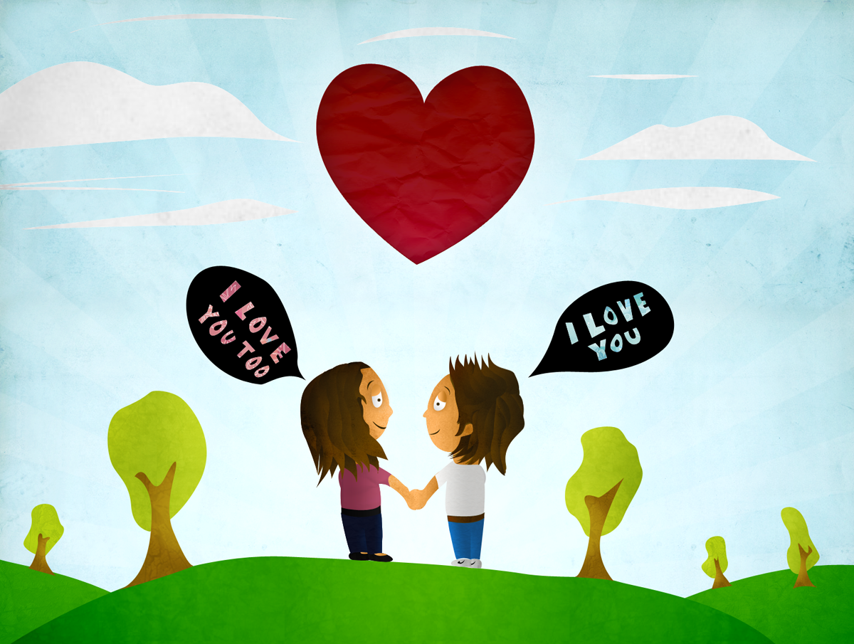 I love you 2 (too) hd wallpaper 2016 on Valentines day