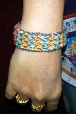 Loom band Triple fishtail band,bracelet,Rubber,band