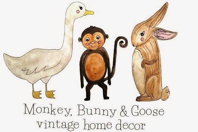 Monkey, Bunny & Goose home decor