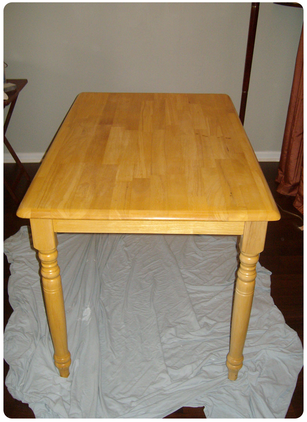Homemade In The Heartland Distressed Painted Dining Table