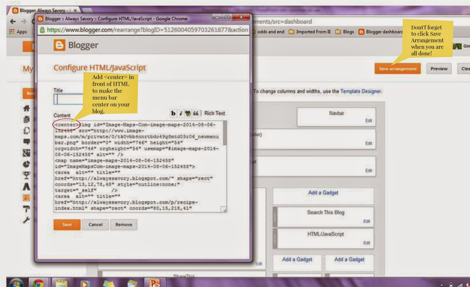Always Savory How to create your own Menu Bar