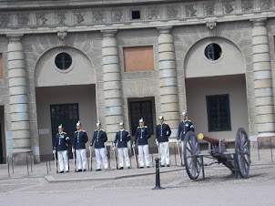 "Changing of the Guards" ceremony.at Stockholm Palace.