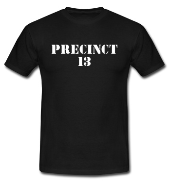 футболка с надписью Precinct 13