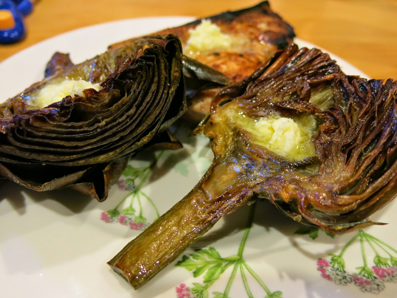 Roasted Artichokes With Lemon Garlic Butter