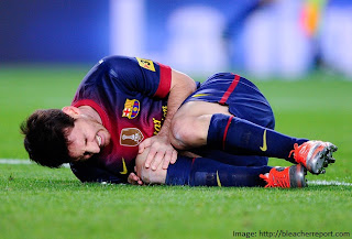 Leo Messi injured