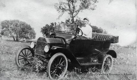 Chris in a Model T Chris in a Model T