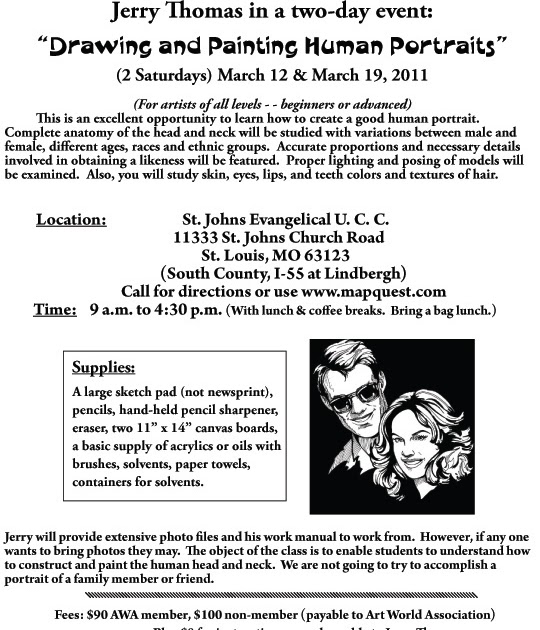 Saint Louis Watercolor Society Jerry Thomas Workshops At Art World