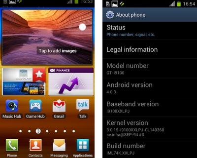 androidinstall android ics 4 0 3 xxlpj firmware on samsung galaxy s2 gt i9100 tricknation